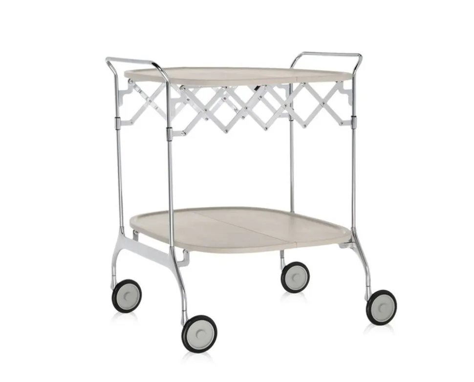 Gastone Serveringsvagn | Cream/Chrome