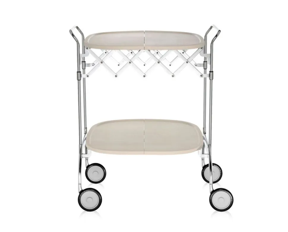 Gastone Serveringsvagn | Cream/Chrome