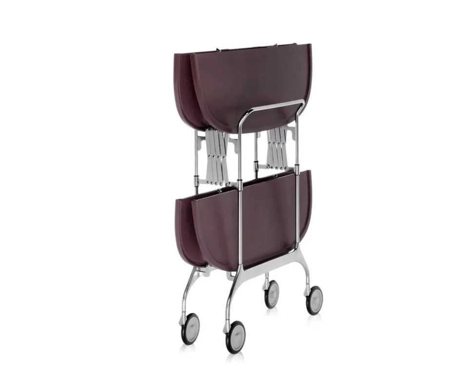 Gastone Serveringsvagn | Plum/Chrome