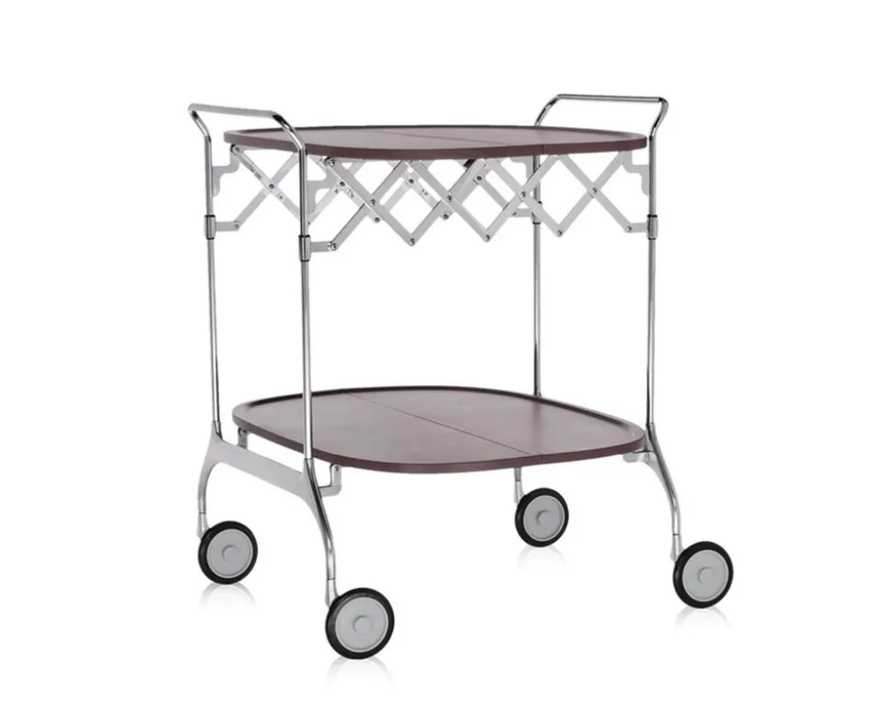 Gastone Serveringsvagn | Plum/Chrome