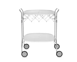 Gastone Serveringsvagn | White/Chrome