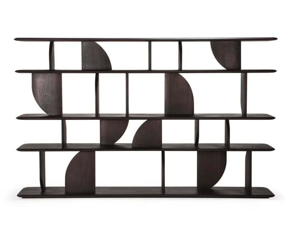Geometric Hylla | Brun Teak