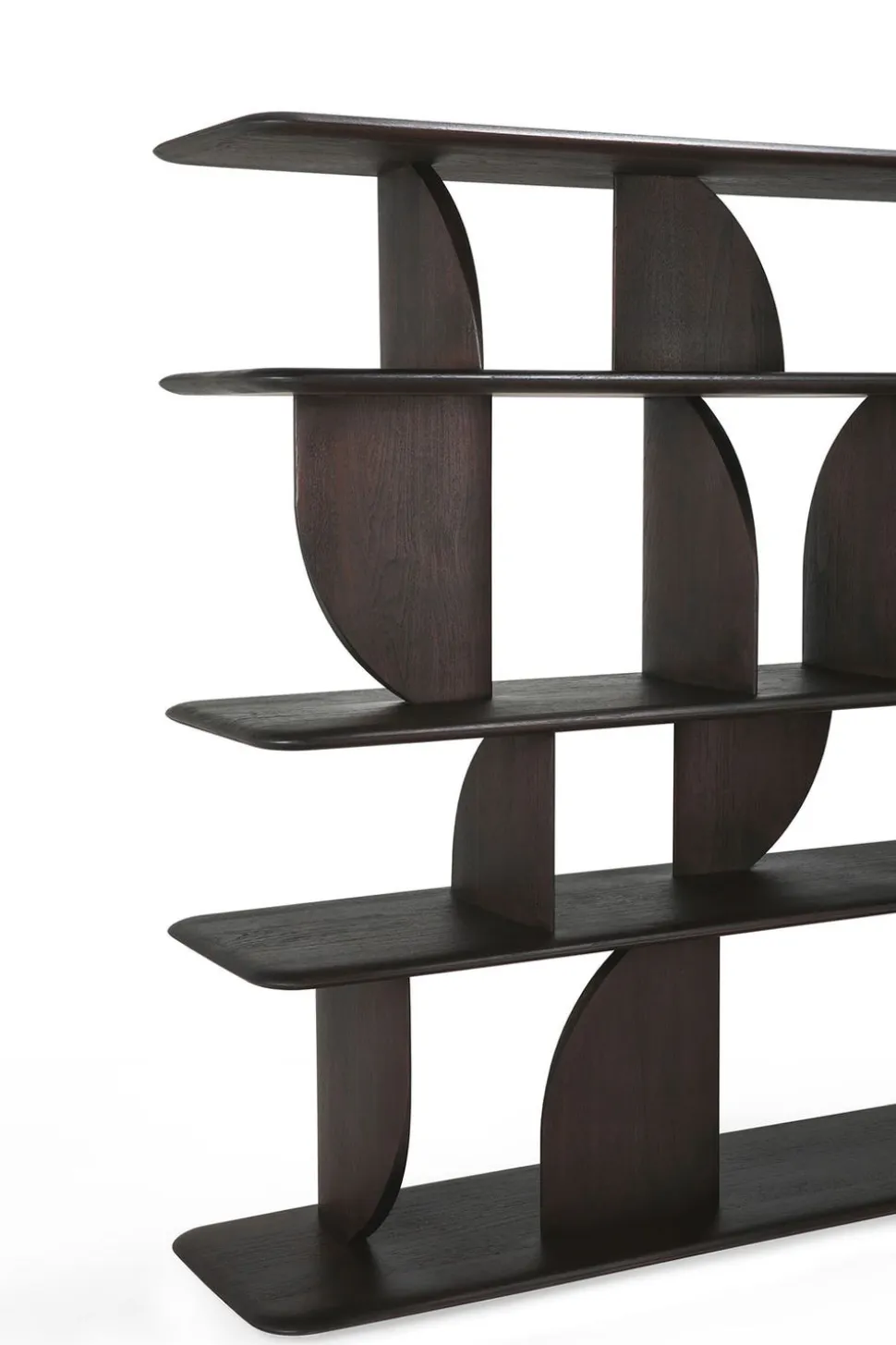 Geometric Hylla | Brun Teak