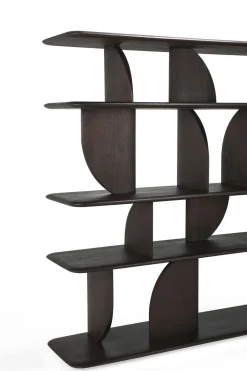 Geometric Hylla | Brun Teak