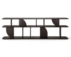 Geometric Konsolbord | Mörkbrun Teak