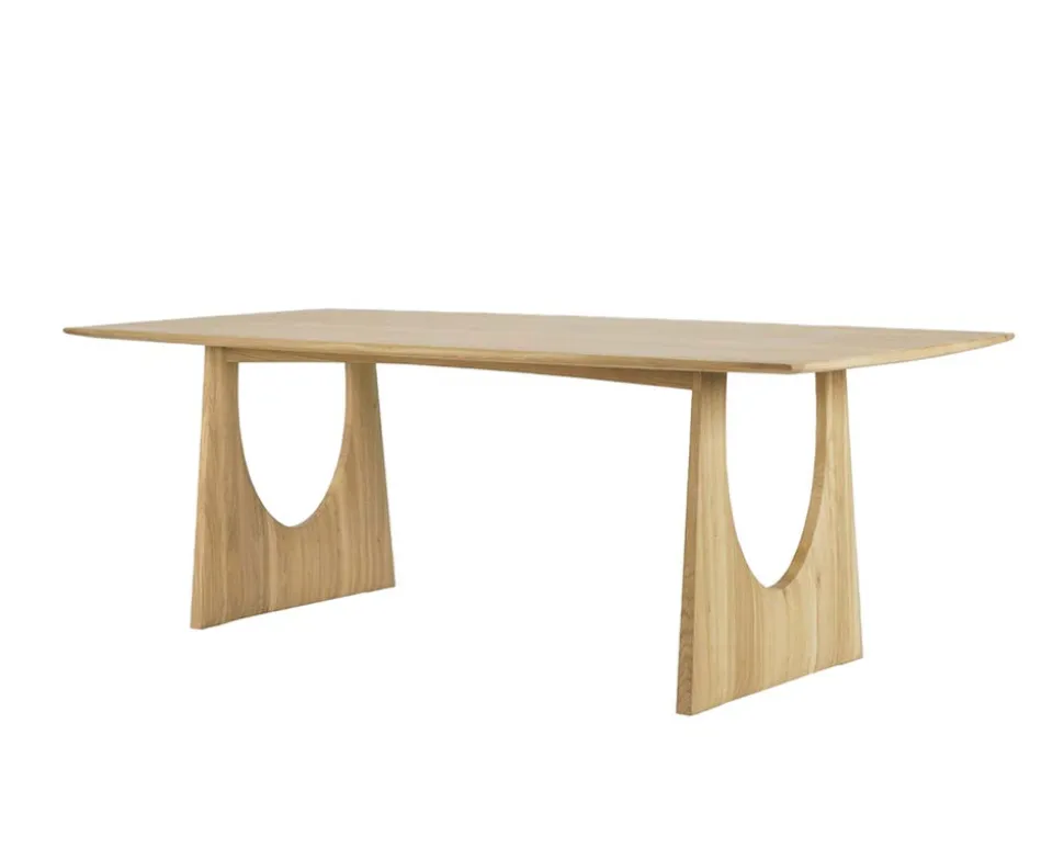 Geometric Matbord | Ek | 220 cm