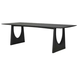 Geometric Matbord | Svart Ek | 250 cm