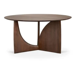 Geometric Matbord Ø150 | Teak