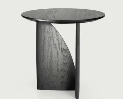 Geometric Sidobord | Svart Ek