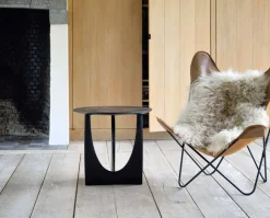 Geometric Sidobord | Svart Ek