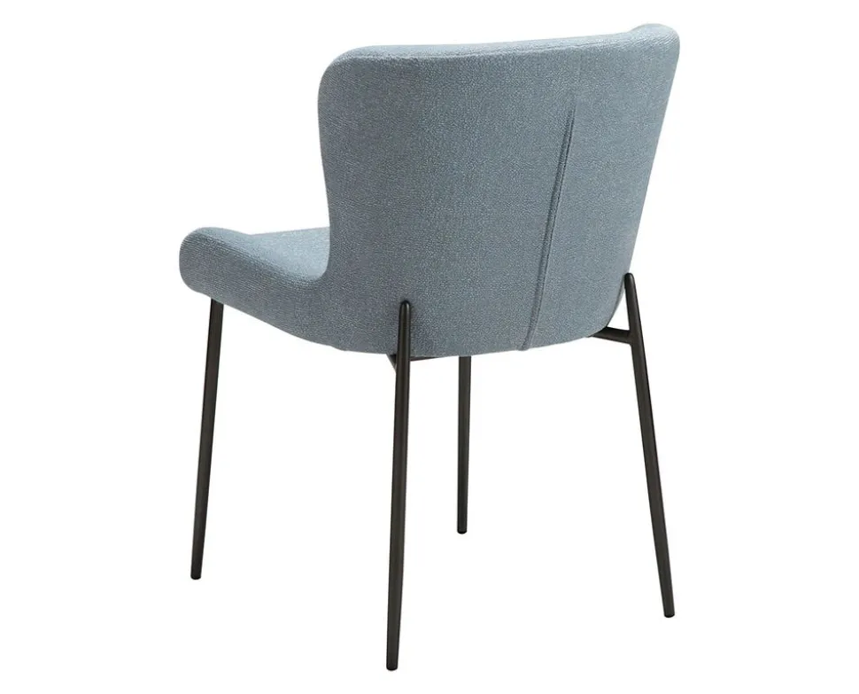 Glam Stol | Blue Fog Bouclé