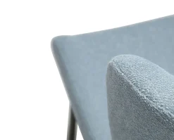 Glam Stol | Blue Fog Bouclé