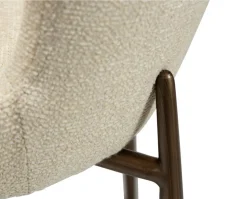 Glam Stol | Frosted Almond Bouclé