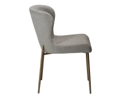 Glam Stol | Pebble Earth Bouclé/Antique Brass