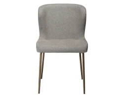 Glam Stol | Pebble Earth Bouclé/Antique Brass