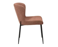 Glam Stol | Röd Bouclé