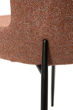 Glam Stol | Röd Bouclé