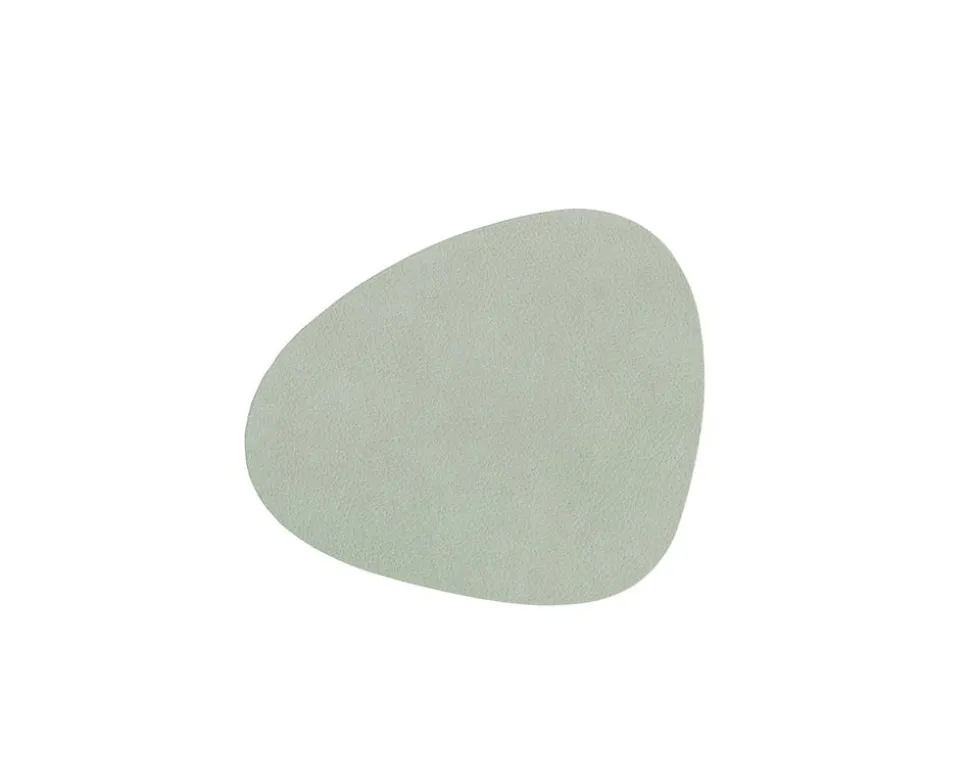 Glasunderlägg Curve | Dark Green/Olive Green | Dubbelsidig