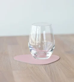 Glasunderlägg Curve | Rose/Light Grey | Dubbelsidig