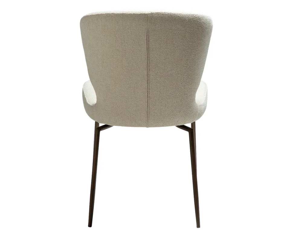 Glory Snurrstol | Frosted Almond Bouclé | Antik Mässing