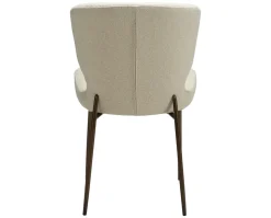 Glory Stol | Frosted Almond Bouclé | Antik Mässing