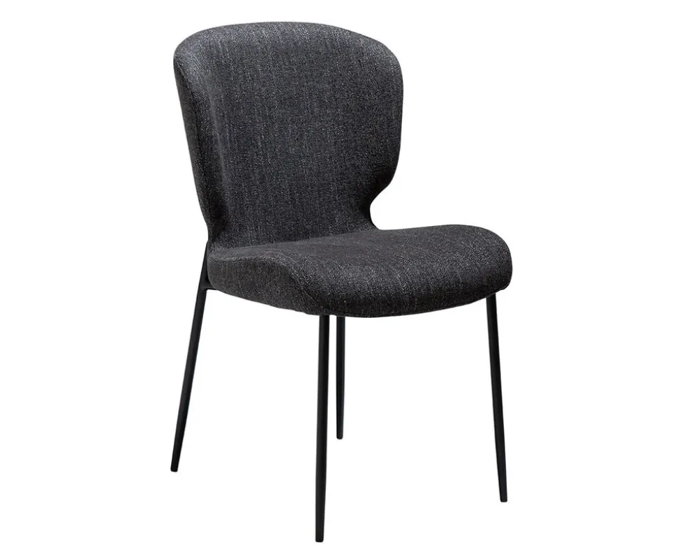 Glory Stol | Raven Black Bouclé | Svart