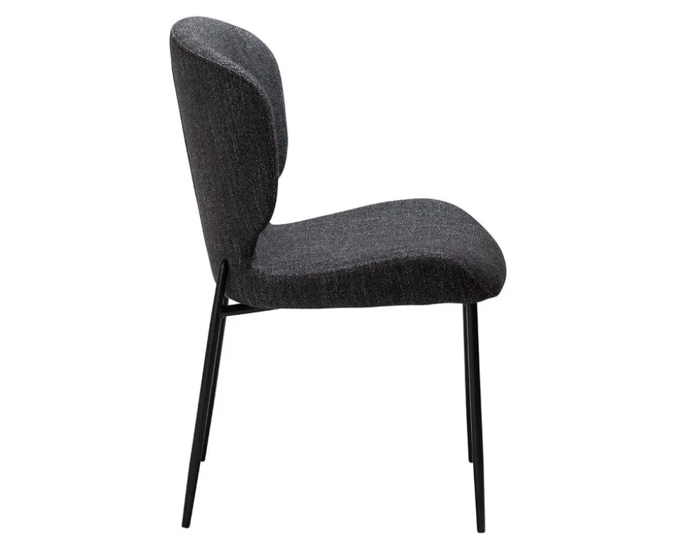 Glory Stol | Raven Black Bouclé | Svart