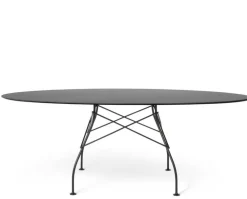 Glossy Bord Outdoor | 192x118, Svart skiva, svarta ben