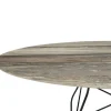 Glossy Matbord 192x118 | Tropical Grey skiva, svarta ben
