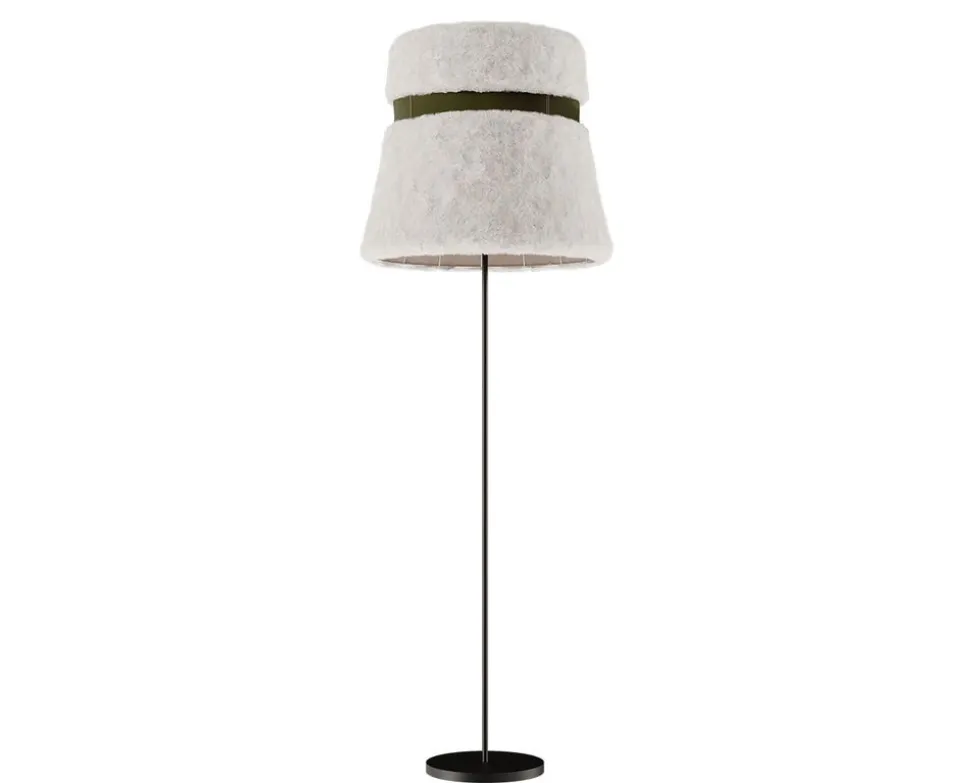 Glowing Ice Golvlampa | 50 cm | Grass Green leather