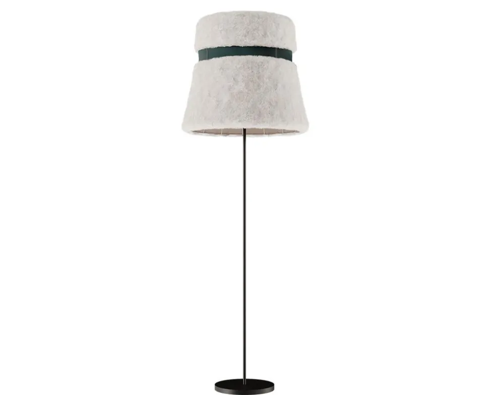Glowing Ice Golvlampa | 50 cm | Ocean Blue leather