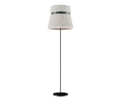 Glowing Ice Golvlampa | 40 cm | Ocean Blue leather