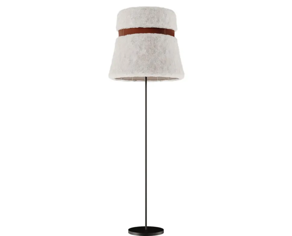 Glowing Ice Golvlampa | 50 cm | Polo leather