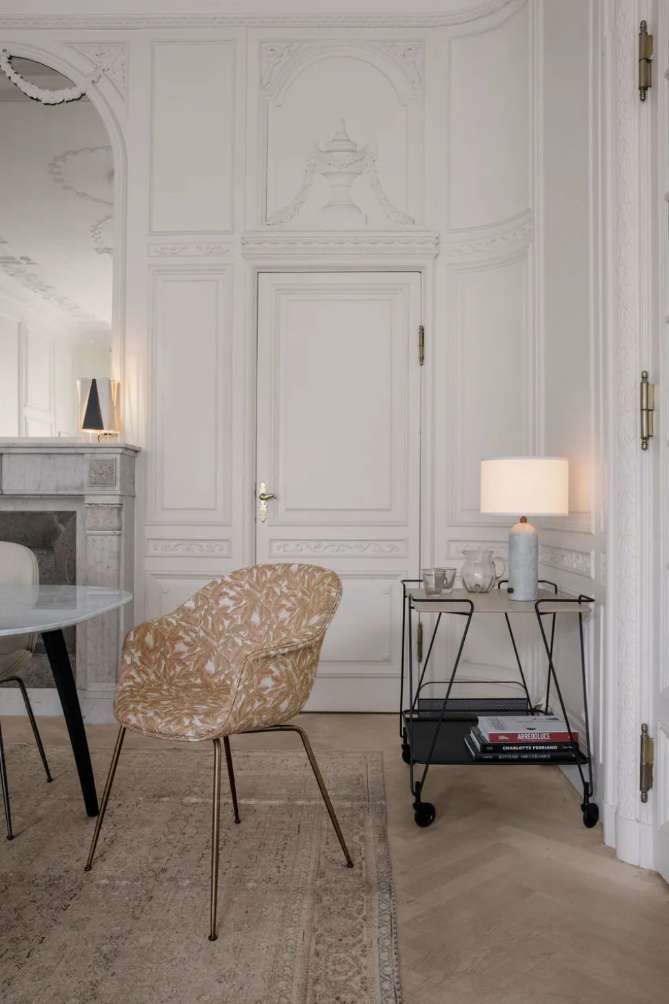 Gravity Bordslampa Large | Vit Marmor, Vit