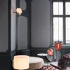Gravity Bordslampa Small | Svart Marmor, Vit