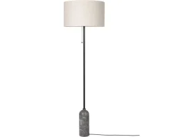 Gravity Golvlampa | Grå Marmor, Canvas