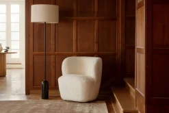 Gravity Golvlampa | Grå Marmor, Canvas
