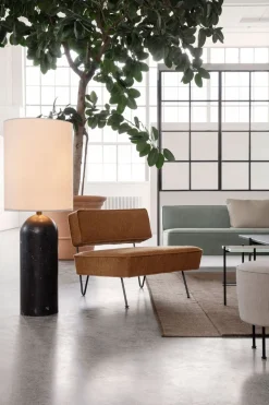 Gravity Golvlampa XL Hög | Grå Marmor, Canvas