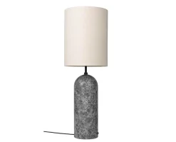 Gravity Golvlampa XL Hög | Grå Marmor, Canvas
