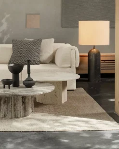 Gravity Golvlampa XL Låg | Vit Marmor, Vit