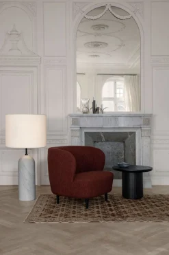 Gravity Golvlampa XL Låg | Vit Marmor, Vit