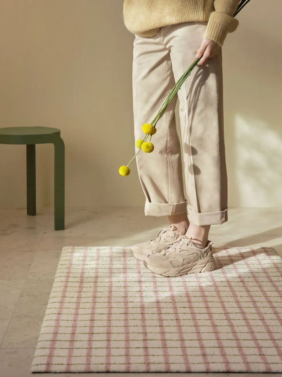 Grid Dörrmatta | Lime Candycane 60x85