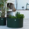 Grow Planter Ø38 | Dark Green/ Taupe