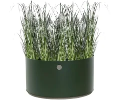 Grow Planter Ø75 | Dark Green/ Taupe