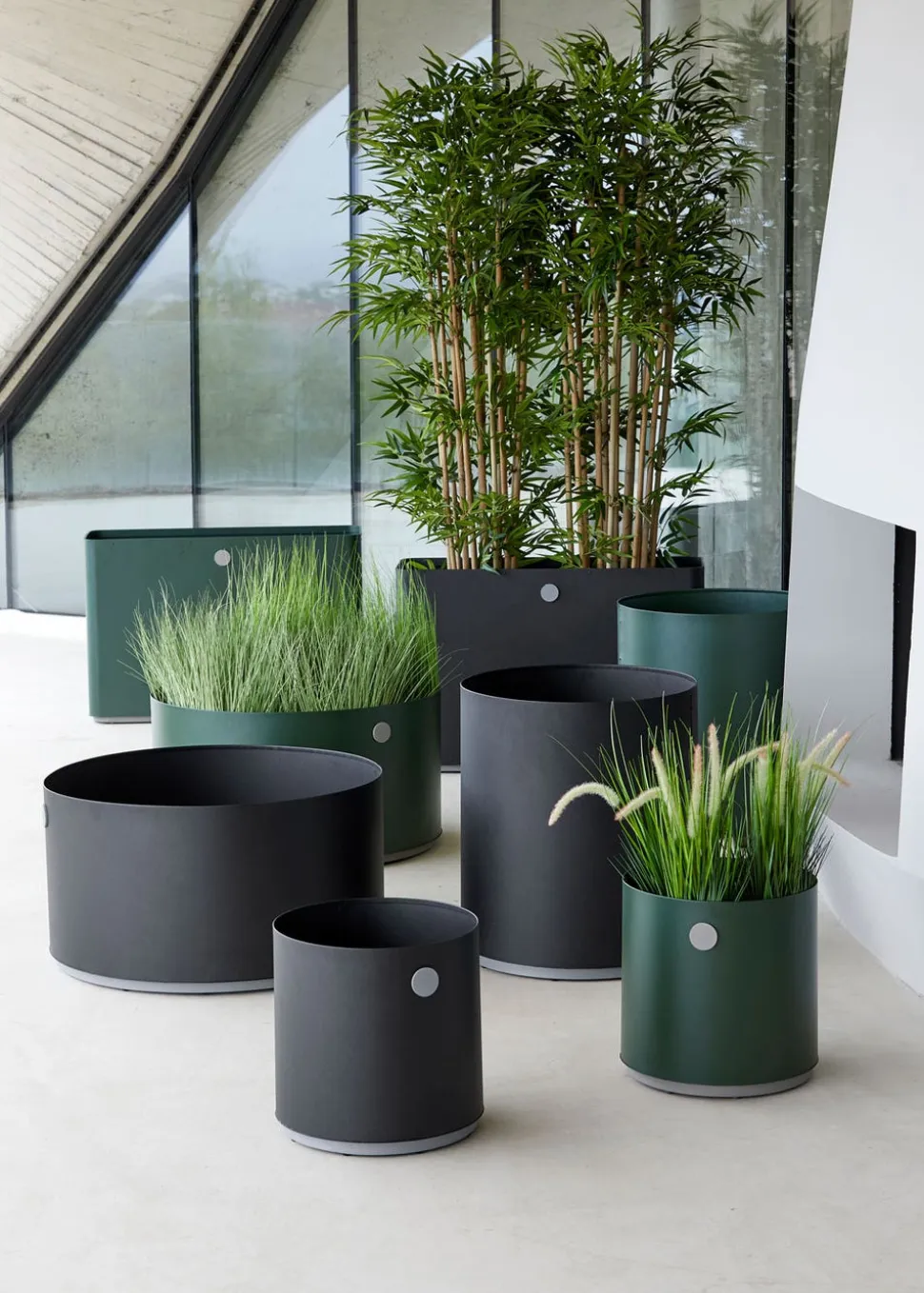 Grow Planter Ø38 | Lava Grey/ Light Grey