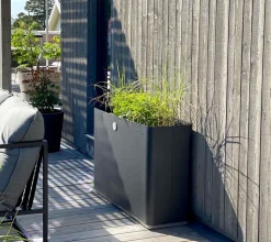 Grow Planter Rekt. | Dark Green/ Taupe