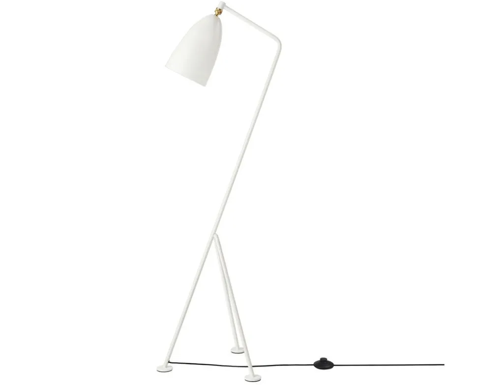 Gräshoppa Golvlampa Alabastervit