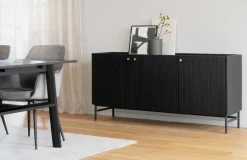 Halifax Sideboard | Svartlackad Ek
