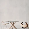 Hector Matbord Runt Ø120 | Mörk Ek, Mässingsring