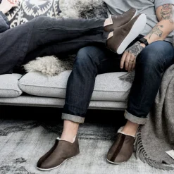 Henrik Fårskinnstofflor Antique Cognac | Storlek 40